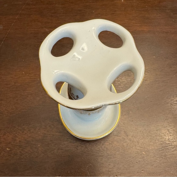 Porcelain Toothbrush Holder Regal Gold Andre Richard Made in Japan Vintage - Picture 15 of 15